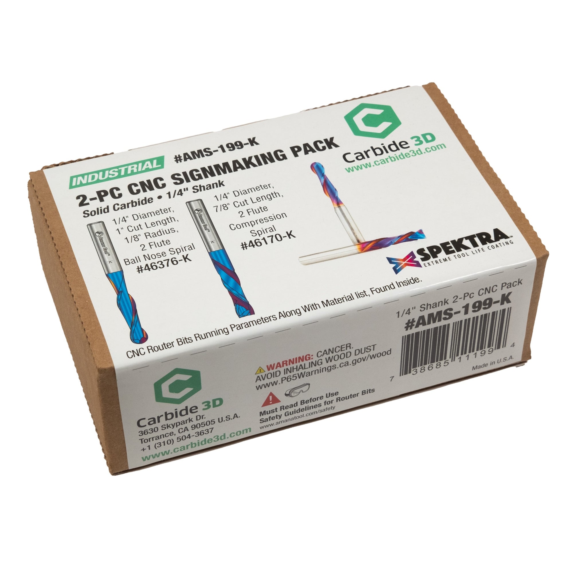 Amana AMS-199-K: 2-PC CNC Signmaking Pack