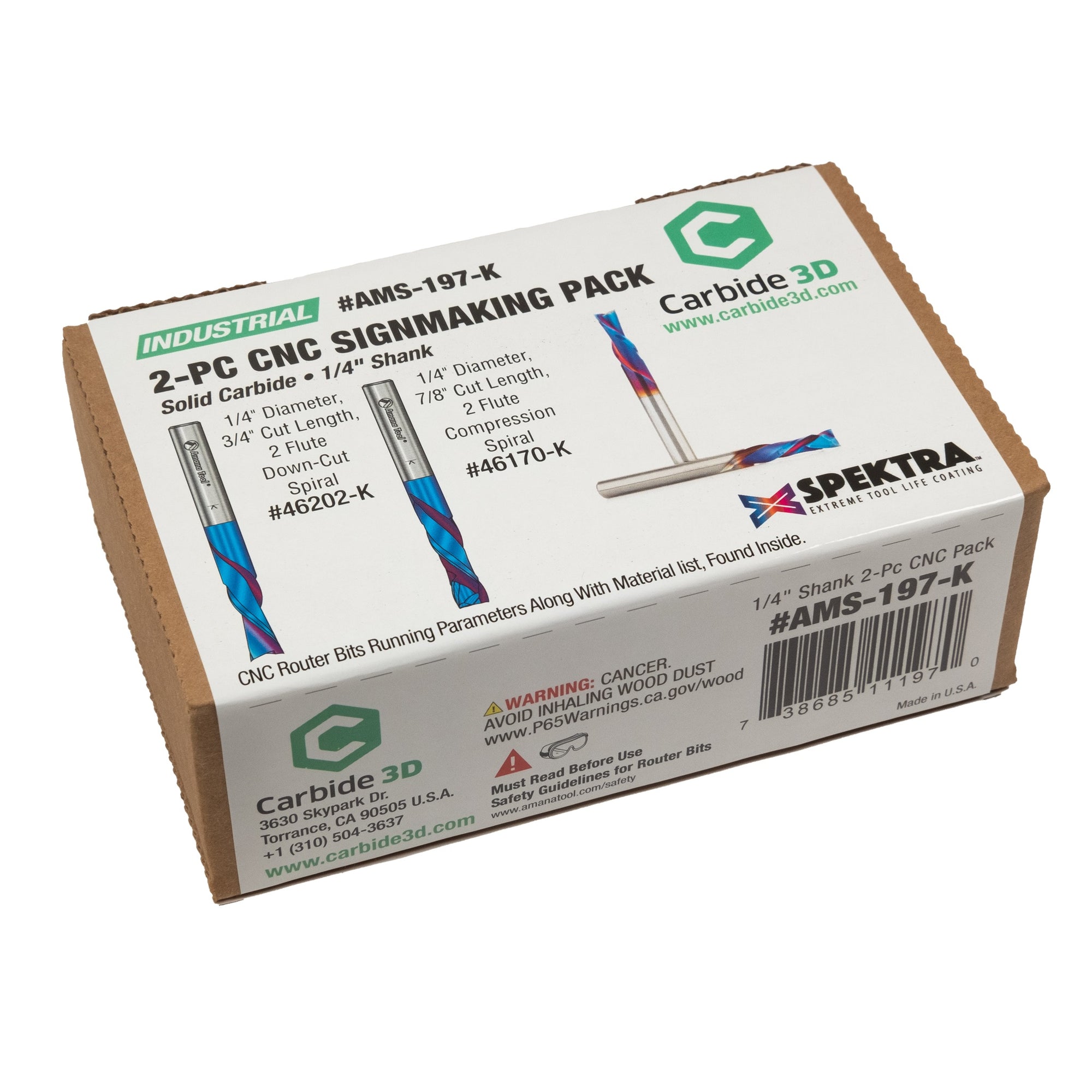Amana AMS-197-K: 2-PC CNC Signmaking Pack