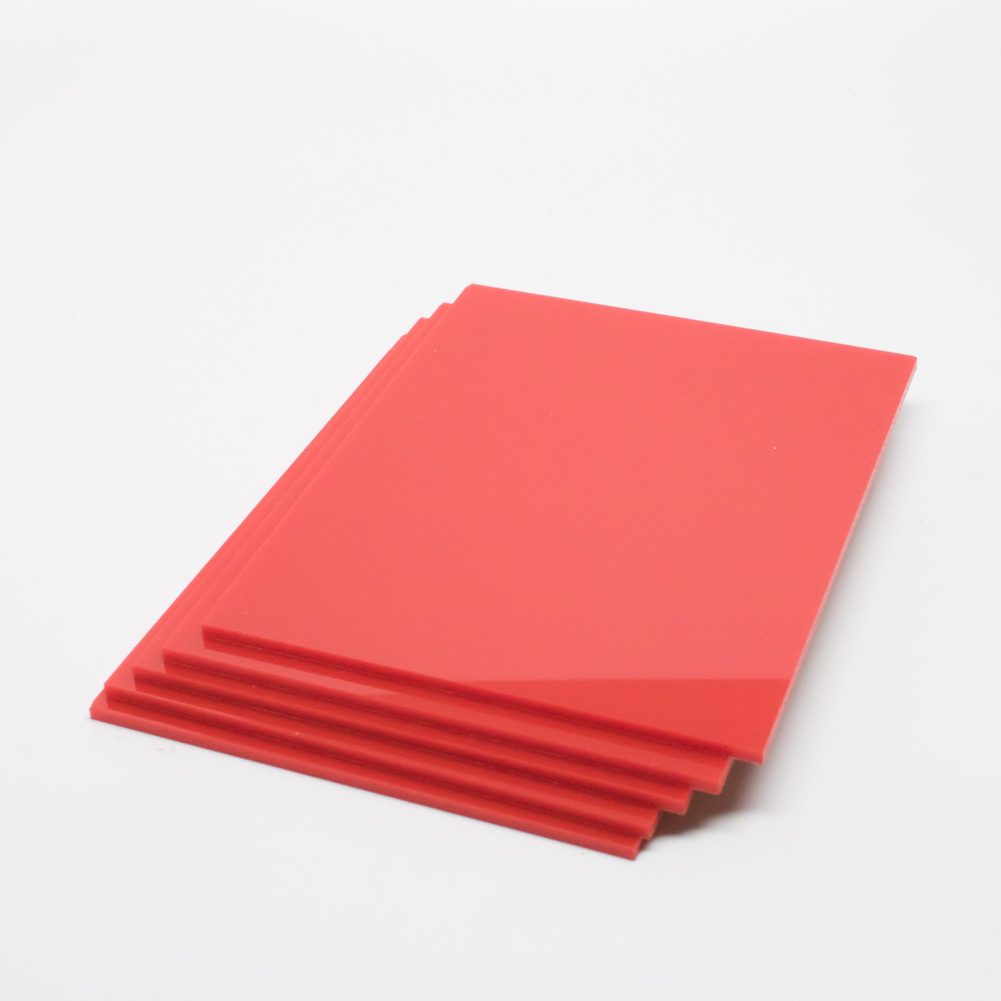 Red Acrylic Square Blanks for Crafts, 1/8 Inch Thick (3mm, 12x12 In, 2  Pack)